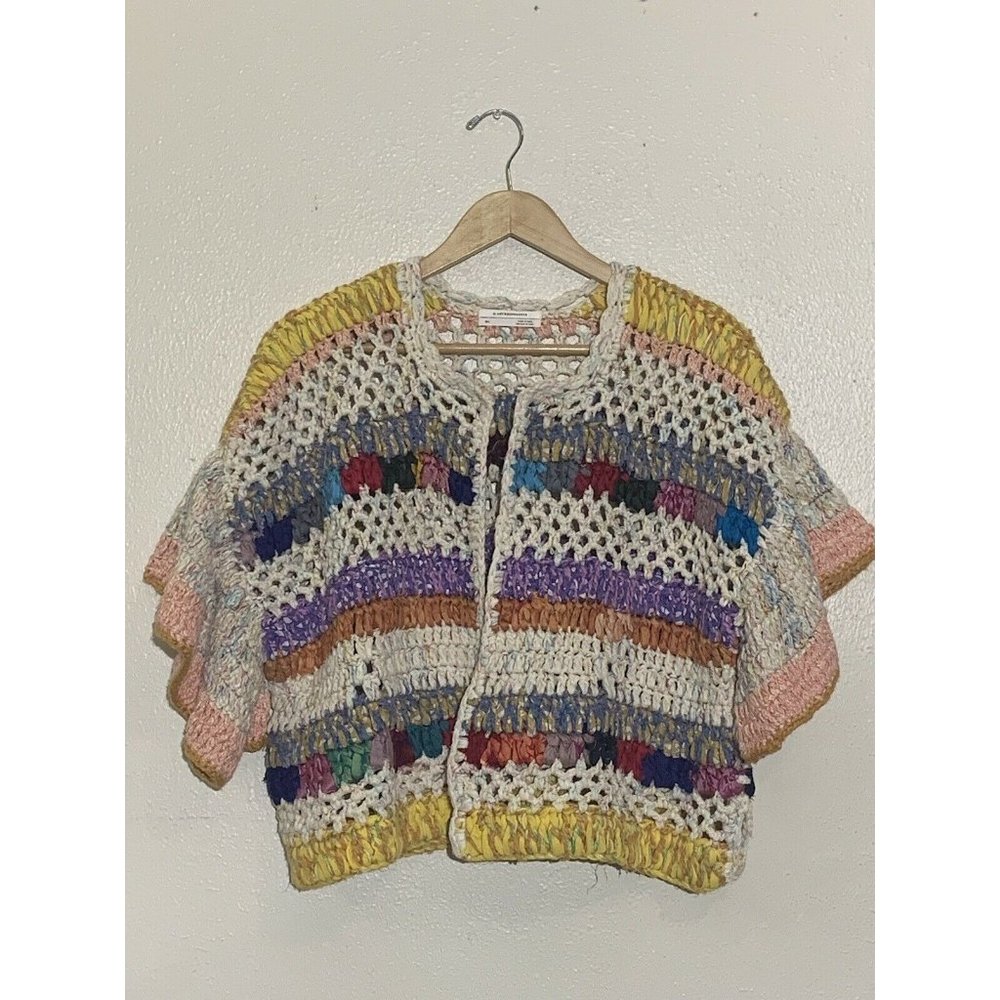 Anthropologie Colorful Crochet Cardigan - Picture 3 of 11